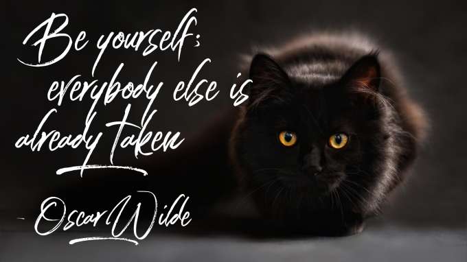 “Be yourself; everybody else is already taken.” - Oscar Wilde
